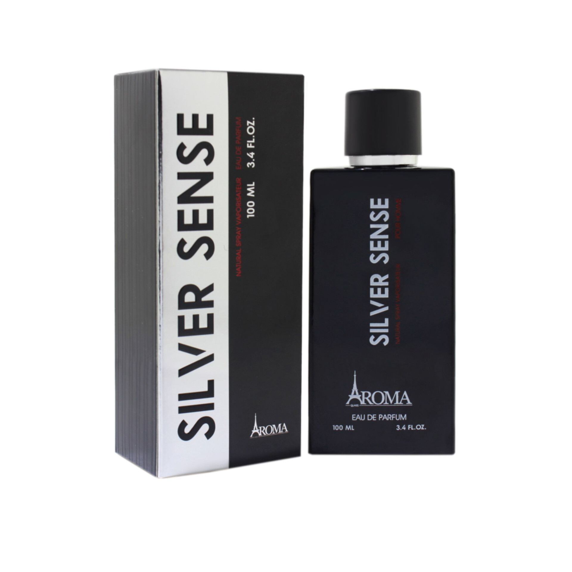 ادکلن مردانه سیلور سنت برند آروما حجم ۱۰۰میلی