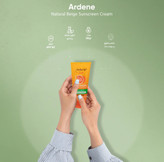 کرم ضد آفتاب فاقد چربی بژ طبیعی SPF50 آردن