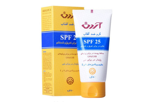کرم ضد آفتاب SPF25 مناسب پوست های خشک و معمولی آردن 50 میلی لیتری