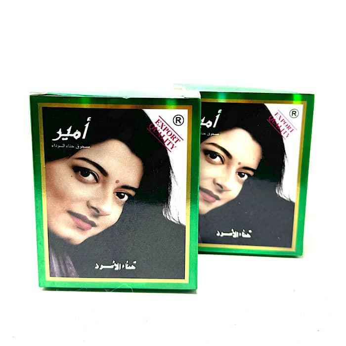 حنا هندی مشکی اصل امیر بسته ۶ عددی