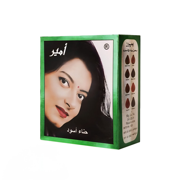 حنا هندی مشکی اصل امیر بسته ۶ عددی